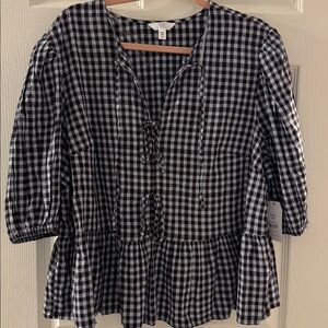 Time & Tru Bow Front Blue